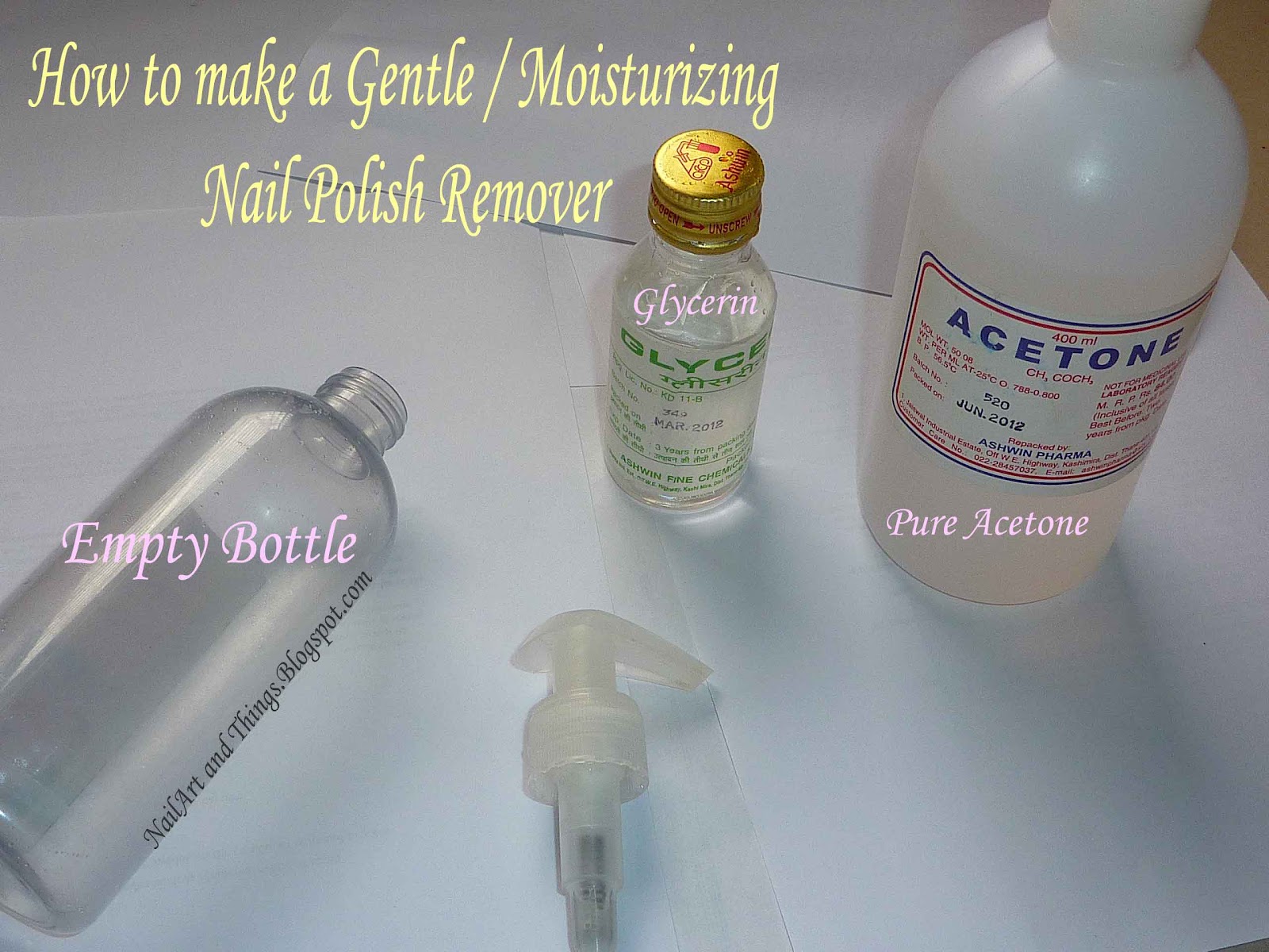 NailArt and Things DIY Make your own Gentle Remover