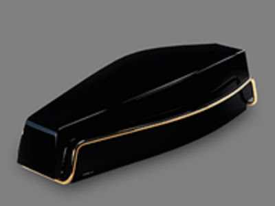 The Eternity 2000 a modern coffin by designer Luigi Colani for Epocca of 