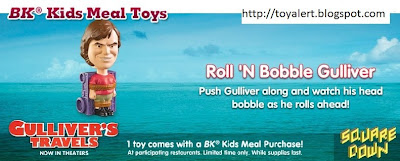 Burger King Gullivers Travels Kids Meal Toys - Roll 'n Bobble Gulliver