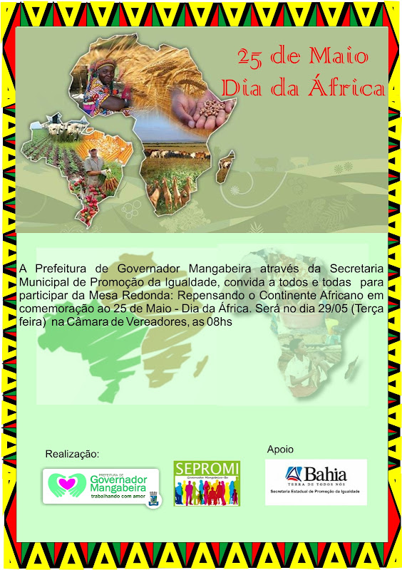 Convite - Mesa Redonda: Repensando o Continente Africano.