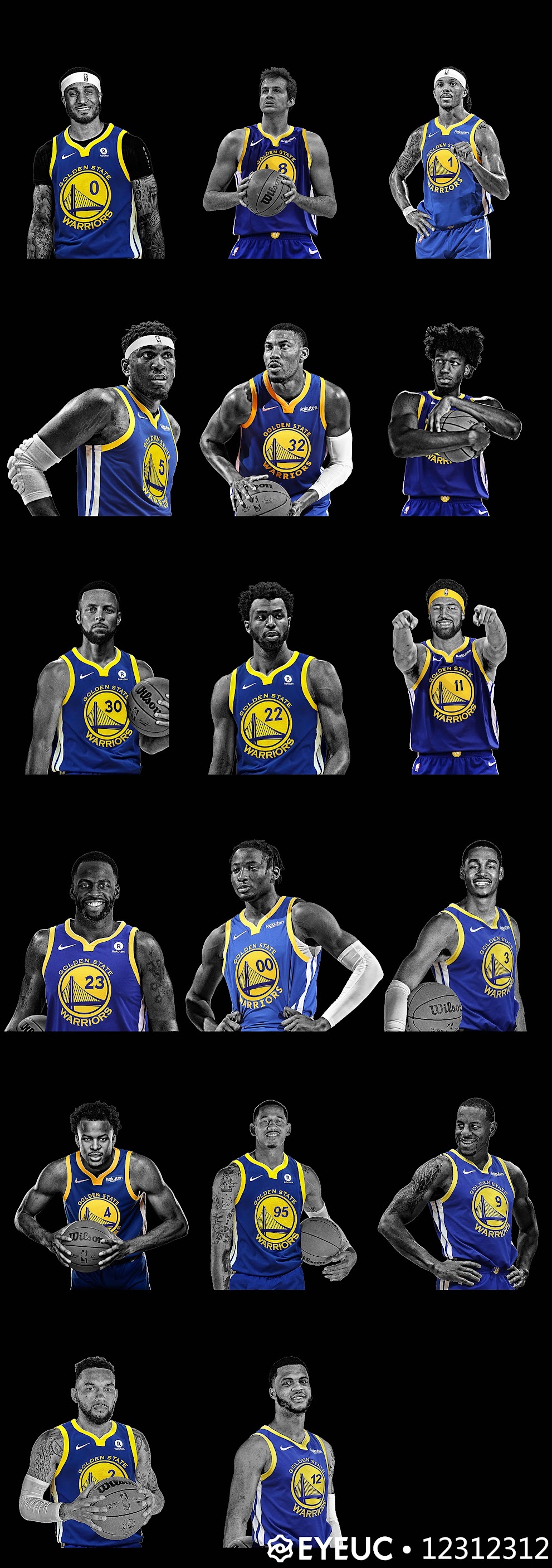 Golden State Warriors HD Portraits Pack by 12312312 | NBA 2K22