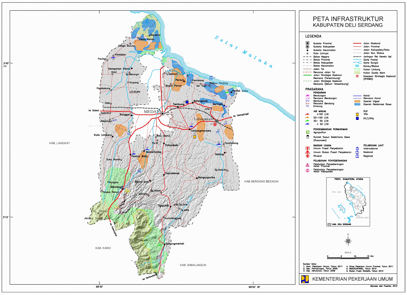  Peta  Kabupaten  Deli Serdang
