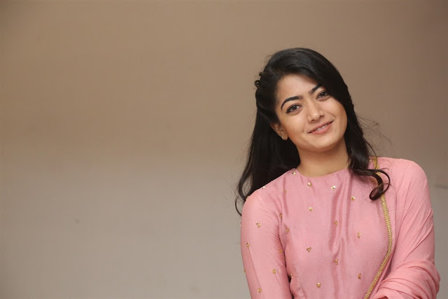 Rashmika Mandanna Pic In Pink Dress