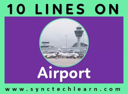 10 lines on airport in english