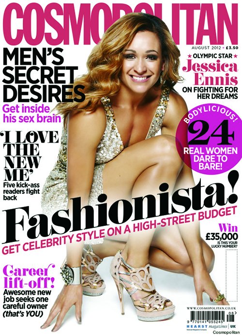 Jessica Ennis Covers Cosmopolitan UK August 2012 » Gossip | Jessica Ennis