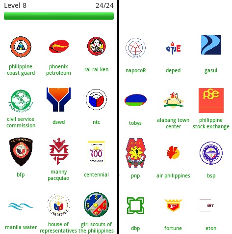 play logo quiz online with levels