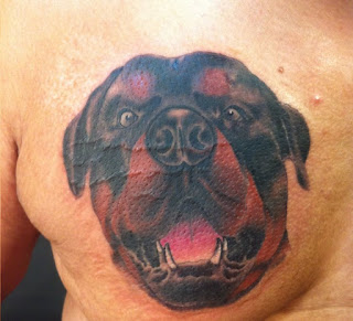 Portrait Rottweiler Tattoo