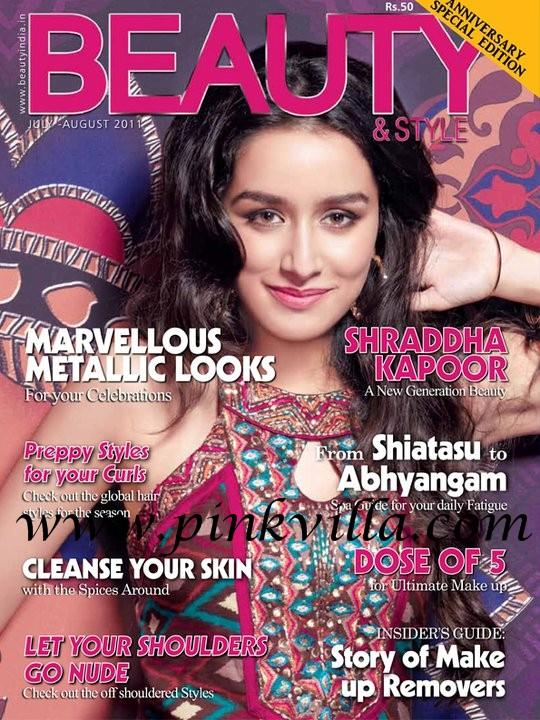 Shraddha Kapoor On  Beauty & Style Magazine Cover August 2011 Edition