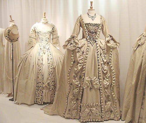 Wedding dresses worn by Helena Bonham Carter in Frankenstein 1760s 