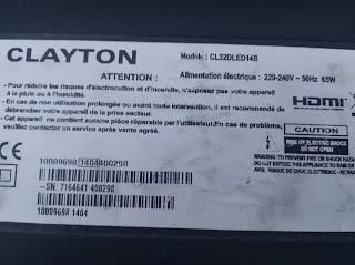 DUMP CLAYTON CL32DLED14B carte mere vestel 17mb55