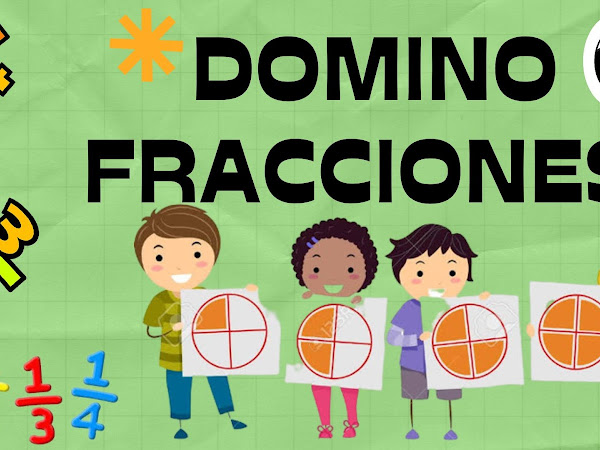 Fichas de Domino con fracciones 