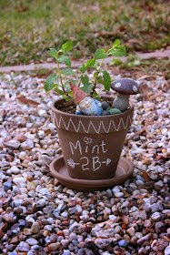 chalkboard, terracotta pot, no paint chalkboard