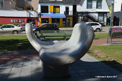 Bench in the Shape of Opposing Wings by William Galloway