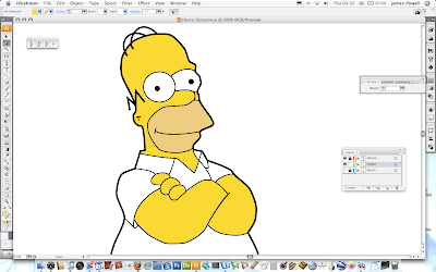 Drawing Homer Simpson In Illustrator