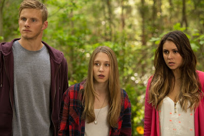 Alexander Ludwig, Nina Dobrev and Taissa Farmiga in The Final Girls