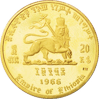 Ethiopian Gold Coins 20 Dollars