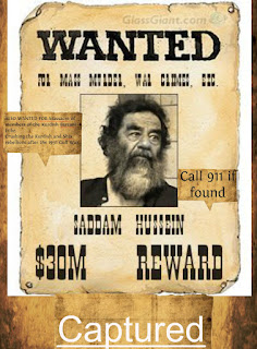 Saddam Husseim, Wanted for mass murder