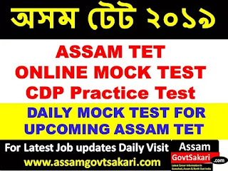  Assam TET 2019 Online CDP Mock Test