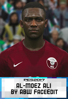 PES 2017 Faces Al-Moez Ali by ABW_FaceEdit