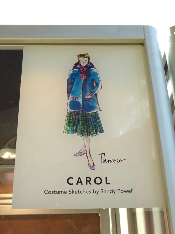 costume sketch Sandy Powell Carol movie