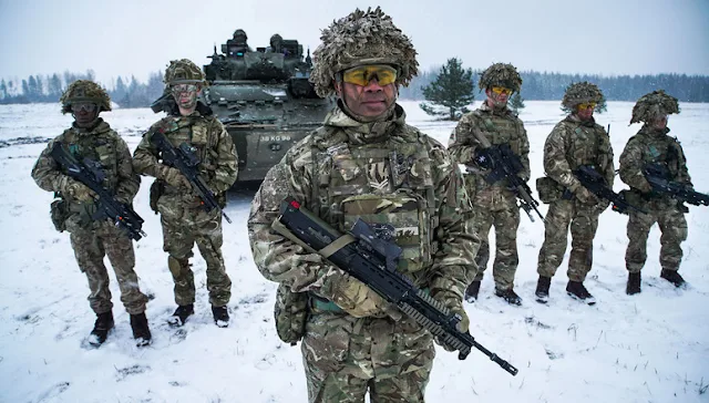 British Army troops stationed in Estonia