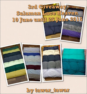 3rd Giveaway Sulaman Lace Heaven