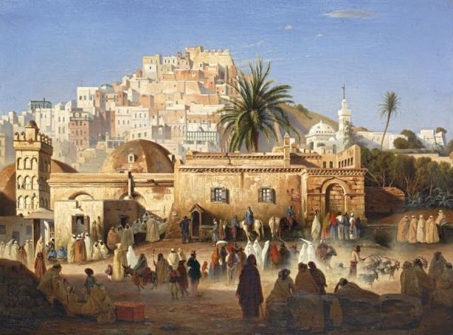 La mosquée El-Maçolla porte Bab El Oued Alger, 1846 par Antoine-Victor-Edmond Joinville