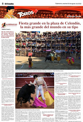 pagina periodico diario el cumbe cajamarca plaza toros palcos madera sevilla celendin picador caballo roca rey