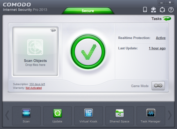 Comodo Internet Security Pro 2013 v6.0.264710.2708 Incl 1 Year Serial Key