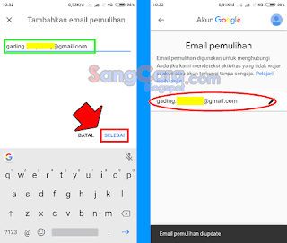 cara memasukan email lain di akun google