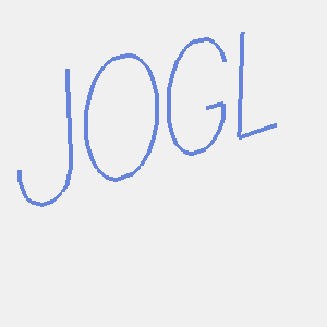 JOGLで描画したストロークフォントの文字列