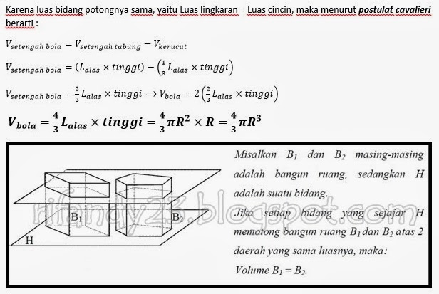 Pembuktian Rumus  Volume Bola Dengan 3 Cara Rifandy Blog