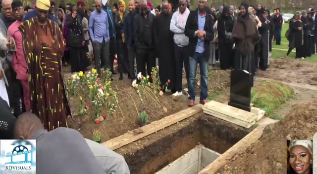 Exclusive pictures from the funeral of Nigerian Woman, Deronke Okunnubi, who died In London after celebrating husband’s 40th Birthday, Mothers’ Day