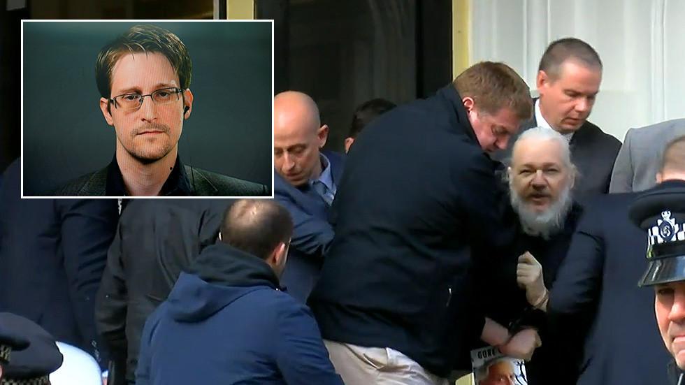 Edward Snowden: Σκοτεινή στιγμή για την ελευθερία του Τύπου η σύλληψη του Julian Assange!
