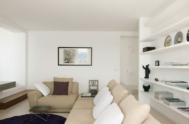 White modern living room 