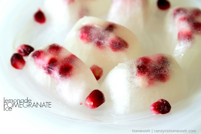 Pomegranate Lemonade Ice via homework  carolynshomework (5)