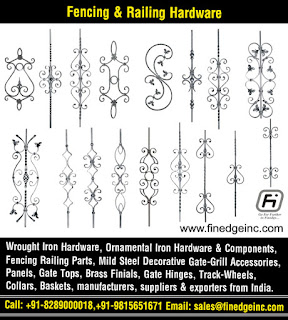 wrought iron railing for stairs manufacturers exporters suppliers India http://www.finedgeinc.com +91-8289000018, +91-9815651671