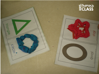 Math center activities for Kindergarten