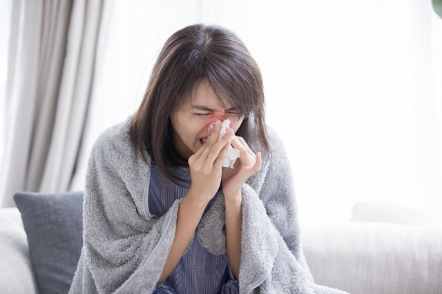 Danger of air pollution against colds allergies