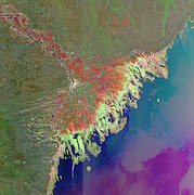 This radar Envisat image features Russia's Volga Delta and the Caspian Sea. (volga)