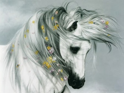 Beautiful horse realistic airbrush artwork 1
