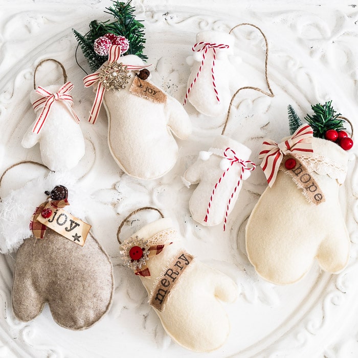 Christmas Craft Supplies Kit Cotton Thread Material DIY Christmas Ornaments  Kit