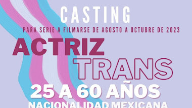 CASTING PARA SERIE A FILMARSE DE AGOSTO A OCTUBRE DE 2023 ACTRIZ TRANS DE 25 a 60 años