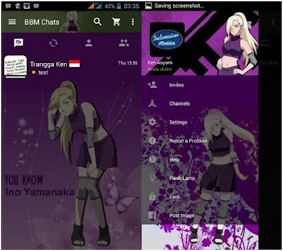 BBM Mod Ino Yamanaka Apk Terbaru V2.11.0.16 Clone