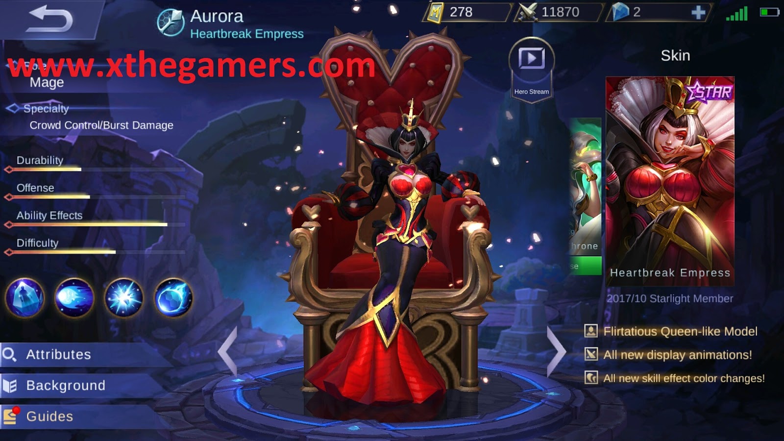 Mobile Legends Best Build Item Aurora Full Magic Damage 2017 One