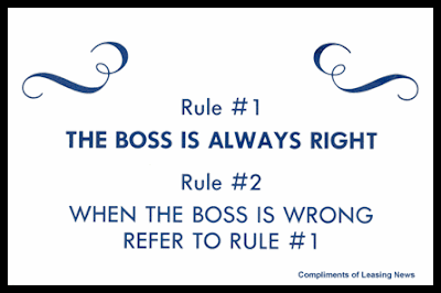 BOSS IS NOT ALWAYS RIGHT, BOS YANG TAK RETI BUAT KERJA