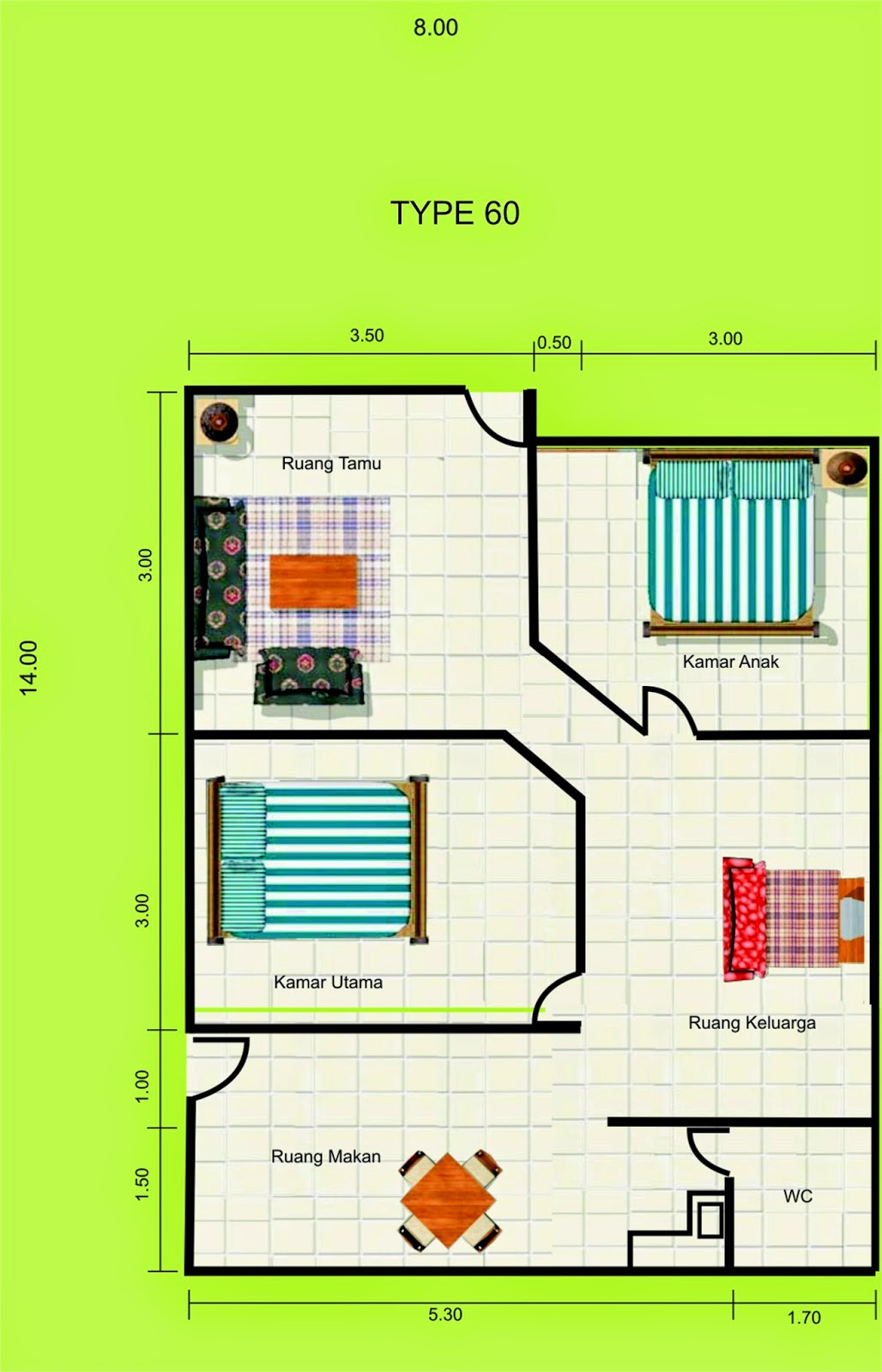 Gambar Rumah TYpe 60 Minimalis  Desain Properti Indonesia