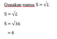 cara mencari sisi persegi