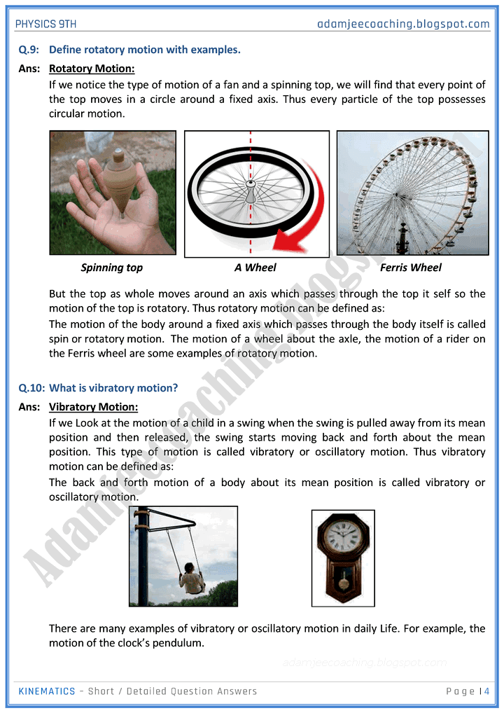 kinematics-short-and-detailed-question-answers-physics-9th