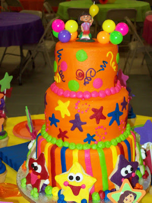 Girls Birthday Cakes on Tickled Pink 2 B Me  Dora Fiesta Birthday Party